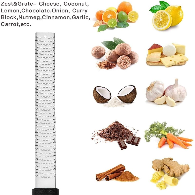 Hoenjuno Premium Zester Grater, Parmesan Grater, Lemon Grater, Nutmeg Grater,