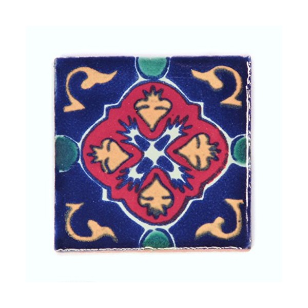 Ceramic Mexican Tile – 5cm- Handmade and Ethically Traded by