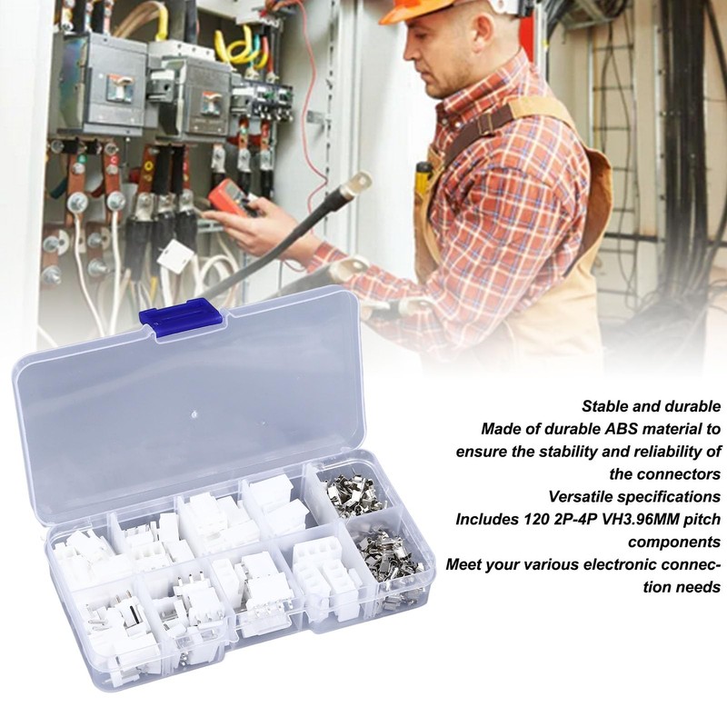 vhコネクタ 120PCS VH3.96 Connector Kit - Screw Terminal Block Plug