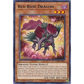 Yu-Gi-Oh! - Red Rose Dragon - LED4-EN025 - Legendary Duelists: Sisters of the Rose - 1st Edition - Rare
