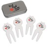 Azeeda 'Best Dad Ever With Red Heart' Golf Divot Tool/Repair