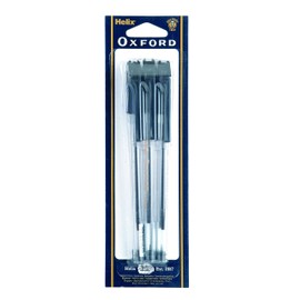 Helix Oxford Ballpoint Pen - Black (Pack of 6)