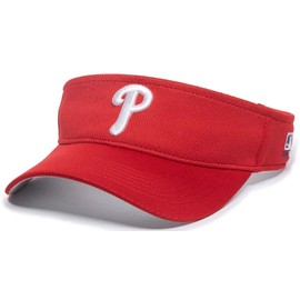Outdoor Cap Philadelphia Phillies Visor Adult Size Red