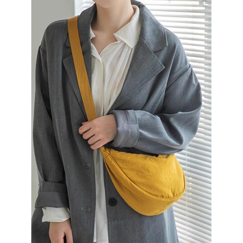YIKOEE Crescent Bag for Women Men Small Sling Crossbody Bag