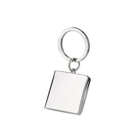 Key Ring with Photo Frame Silver Plated / Silvered