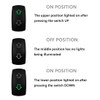 BACAUTOPARTS 12V Green Up Down Momentary Rocker Switch with Wires