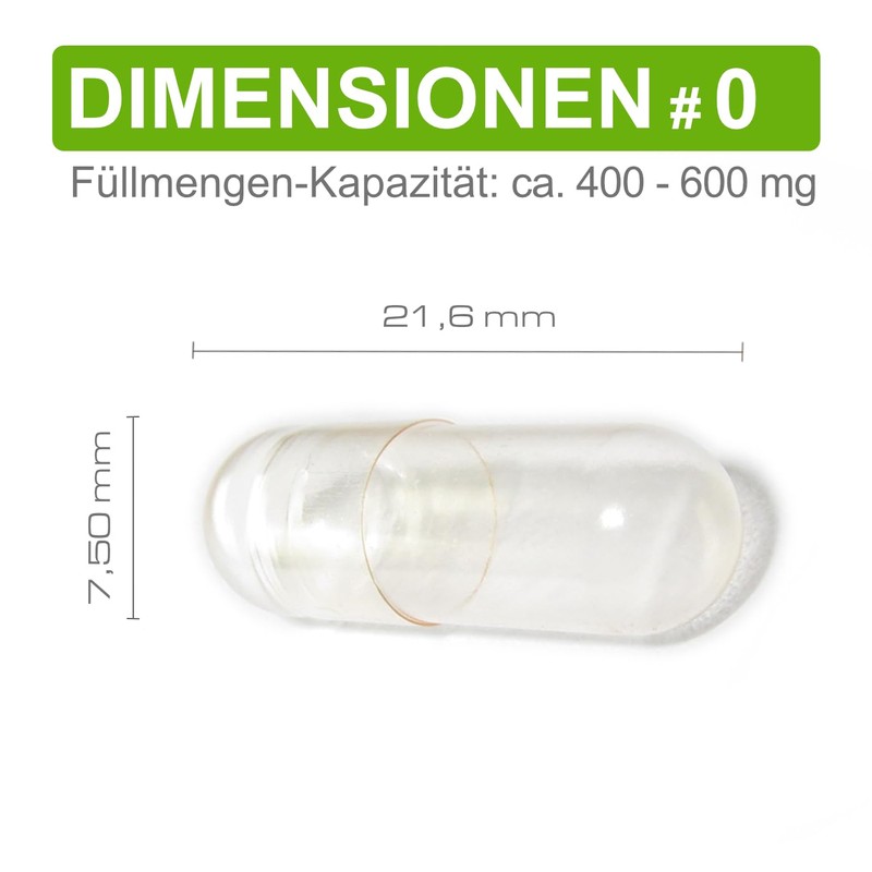 Vivameo 100 Empty Capsules Vegan HPMC Size 0 Vegan EU