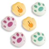 Ruksifg 6pcs Mini Box Cutters Cat Paw Shaped Retractable Mini