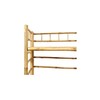 Bamboo Multi-Purpose Freestanding Folding Collapsible 3-Tier Bookcase Shelf