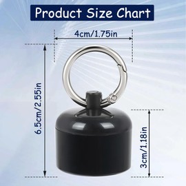 KufaerBeam Jewelry Storage Box Case, Travel Ring Box, Earplug Case, Organiser Container with Protective Sponge, Jewelry Care Protective Box Sports Portable Ring Holder with Keychain