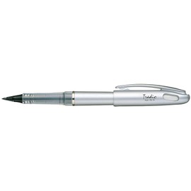 Pentel Tradio TRJ74-A Fountain Pen - Black with Silver Barrel