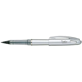 Pentel Tradio TRJ74-A Fountain Pen - Black with Silver Barrel
