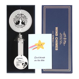 HOMKULA Best Friend Wind Chimes, Friendship Gifts for Women Friends, Best Friend Birthday Gifts for Women, Men