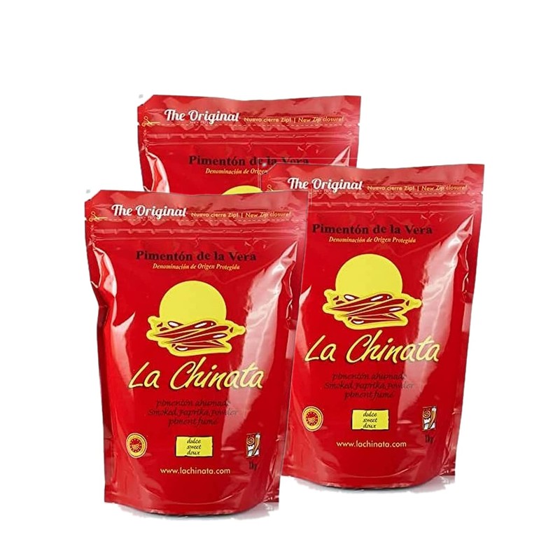 Paprika Powder Smoked 1 kg. Sweet Bag La Chinata