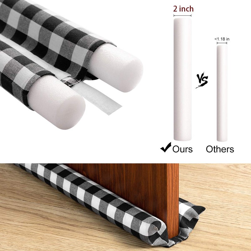 Draft Door Stopper 36 Inches, Draft Guard for Interior Door,