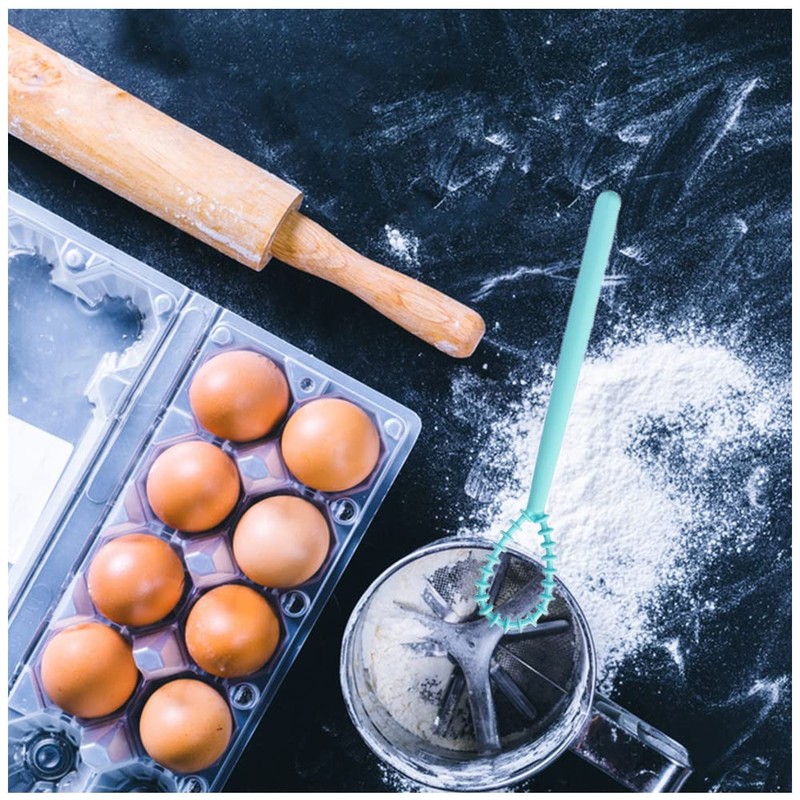 4 Pcs Plastic Egg Whipper Reusable Small Egg Beater Manual