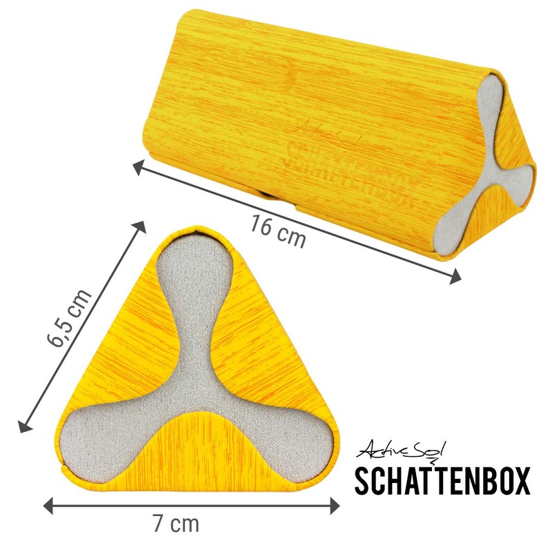 ActiveSol Glasses Case "Shadow Box" | Hard Case for Glasses