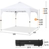 Yaheetech Yaheetech 10x10 Pop Up Canopy Tent with Vent, Easy