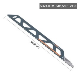 Vearter 20''/505mm Reciprocating Saw Blade Demolition Sabre Cutting For Brick Cement