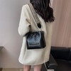 Meliyya Suede Bag Small Retro Shoulder Bag Crossbody Shoulder Bag