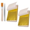 200 PCS Edible Gold Leaf, Gold Leaf Sheets, Easy to