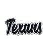 (2" x 4") Texans - Black/White Embroidered Iron on Patch