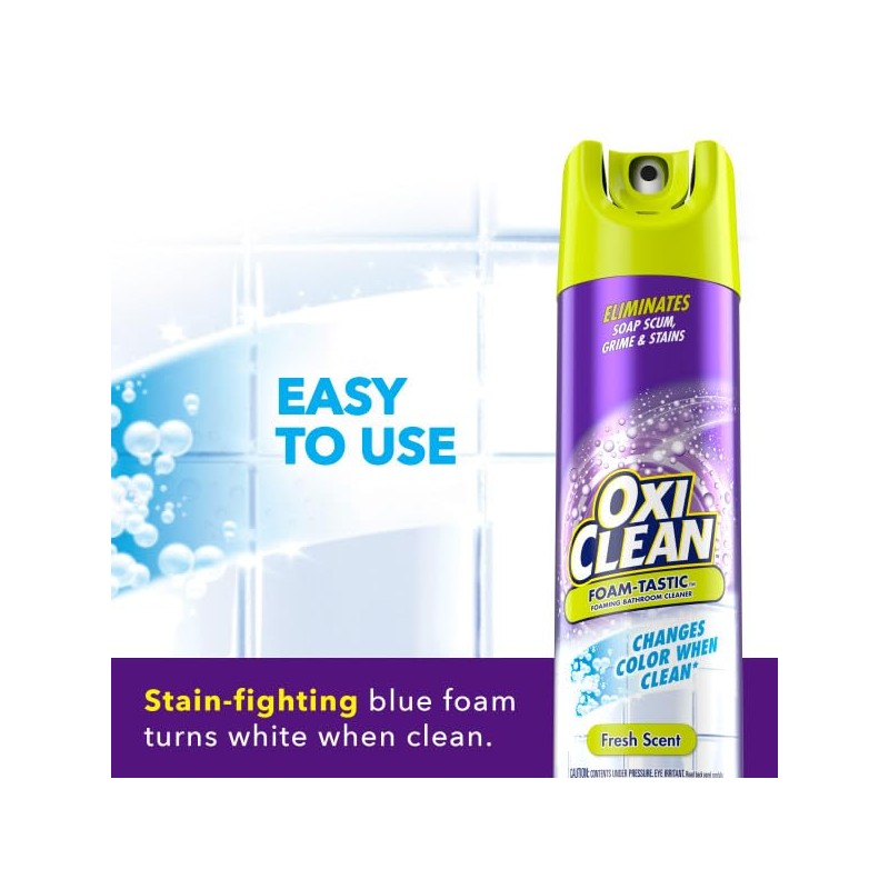 OxiClean Foam-Tastic Fresh Scent Bathroom Cleaner Twin Pack 2-19 oz.