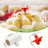Enhon 12 Pack Chicken Nipples Waterer with 1/2'' PVC Tee