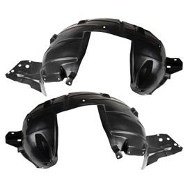 TRQ TRQ Front Inner Fender Liner Set Compatible with 2010-2012 Nissan Sentra NI1248132 NI1249132