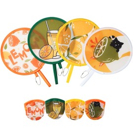 TOGETRUE 4 PCS Folding Fans, Summer Hand Fan Foldable For Travel, Outdoor, Festival,Party, Lightweight Mini Foldable Fan (summer)