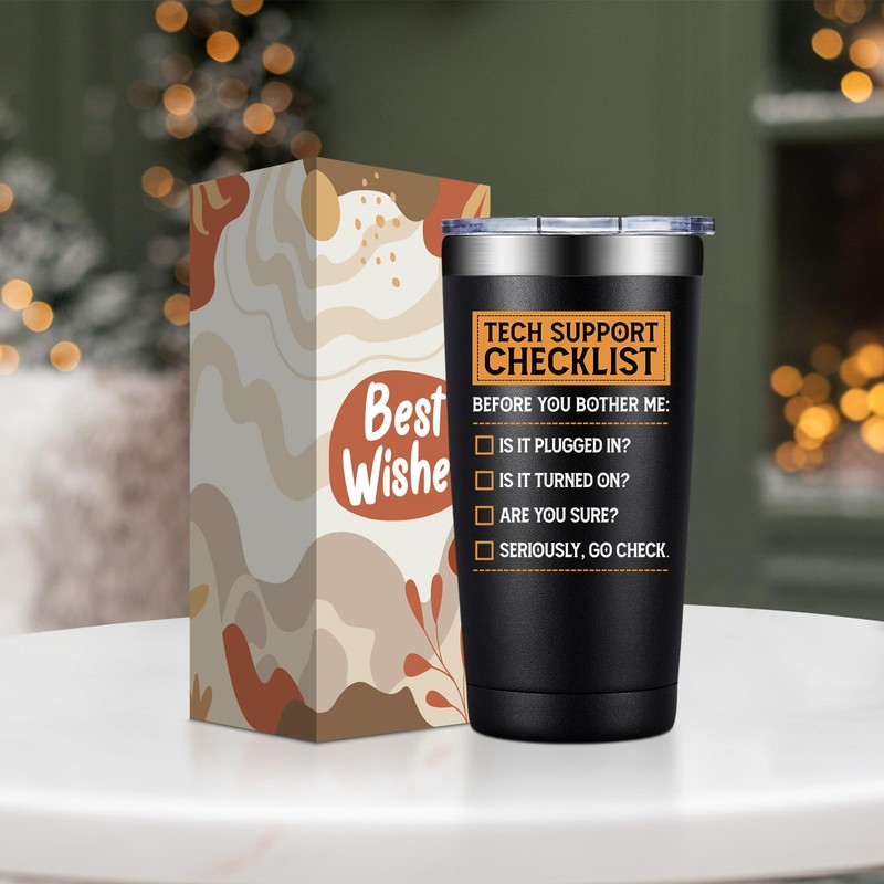 DOEARTE Tech Gifts for Men - Tech Support Checklist -