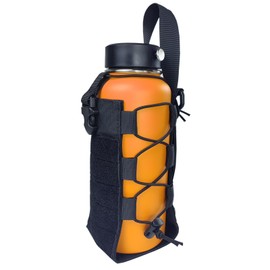 Fyelo Tactical Water Bottle Pouch, Molle Water Bottle Holder, Black/Brown/Green Water Bottle Bag for Outdoor Sports