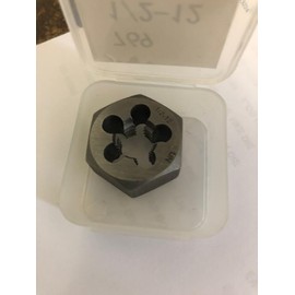 Drill America 1/2"-12 Carbon Steel Hex Rethreading Die, DWT Series