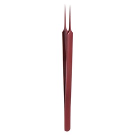 HARFINGTON Stainless Steel Precision Tweezers 6.3 Inch Long Handle Pointed Tip Tweezers Multi Purpose for Craft Industrial Work Laboratory Use, Red