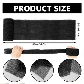 Aomig African Net Sponge, Nylon African Exfoliating Net, Deep Cleaning African Net 2 in 1, Beauty Skin Wash Towel, Body Back Shower Scrubber for Men and Women Removing Dead Skin Dirt Oil, 80×30cm