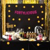 Fortylicious Pink Glitter Banner - Happy 40th Birthday Party Banner