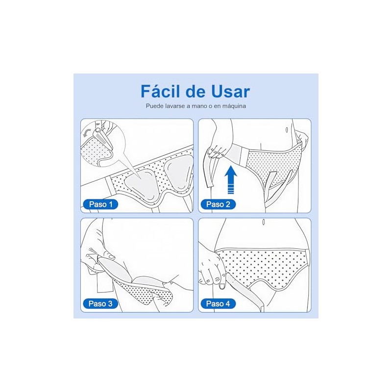 Faja para Hernia Inguinal Hombre, Ajustable Bilateral (M)
