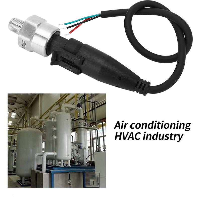 Pressure Transducer 0‑10Mpa Sender Stainless Steel Sensor 1/8in 27NPT Thread
