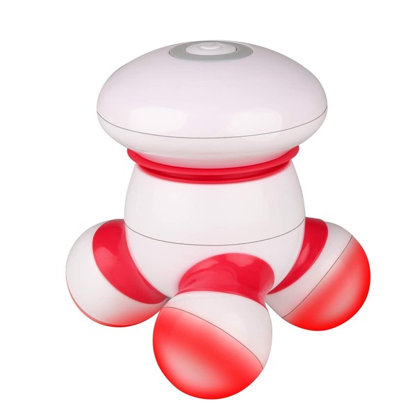 Cotsoco Mini Handheld Massager Portable Vibrating with LED Light Perfect for Hand Head Neck Back Arms Face Pain Relief