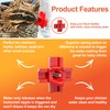 ZenxyHoC Horizontal Chicken Waterer Nipples, Automatic Poultry Watering System with