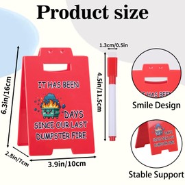 Dumpster Fire Desk Accessories Sign