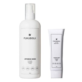 FUKUBISUI Amulet Skin Care, 16.9 fl oz (500 ml) + UV Cream, 1.8 oz (50 g), Face & Body Lotion, Plant Extract Formulation, Pump Type, Sensitive Skin, High SPF, UV Care, UV Care, Non-Paraben,