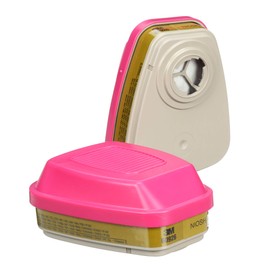 3M 3M P100 Respirator Cartridge/Filter 60926, 1 Pair, NIOSH, Helps Protect Against Organic Vapors, Acid Gases, Ammonia Methylamine, Formaldehyde and Particulates