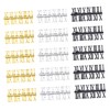 TEHAUX 15 Sets DIY Clock Replacement Roman Arabic Digits Silver