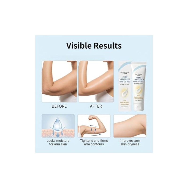 Crema reafirmante para levantar los brazos,corporal suavizante (2pcs)