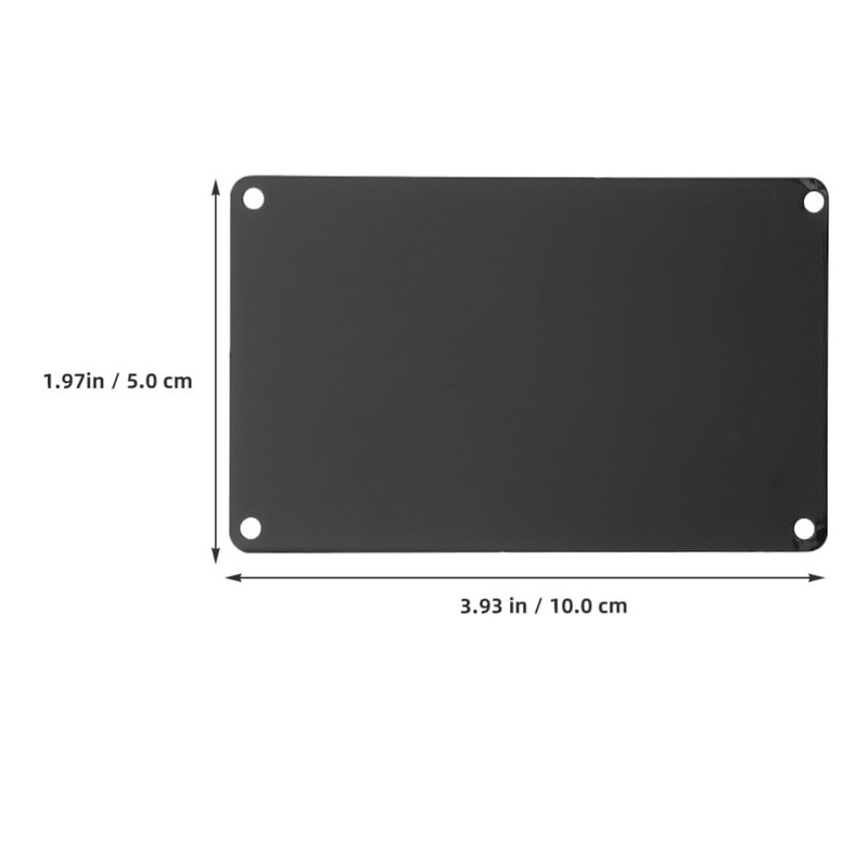 10Pcs Black Anodized Aluminum Engraving Blanks Name Signs for Diy
