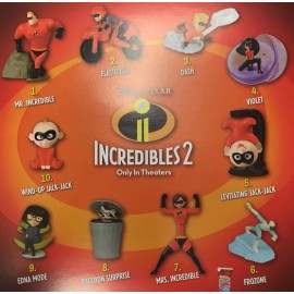 NEW IN SEALED PACKAGES McDonalds 2018 INCREDIBLES 2 - Complete Set