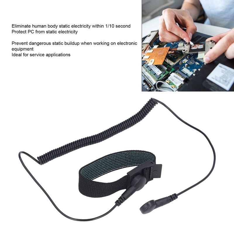Static Safe Wrist Strap Adjustable Antistatic Bracelet ESD Bracelet with