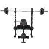 600LBS Multi-Function Weight Bench Set with Squat Rack for Full