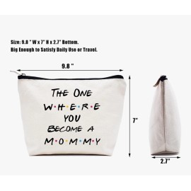 LIBIHUA First Time Mom Gift Makeup Bag Cosmetic Bag Congratulation